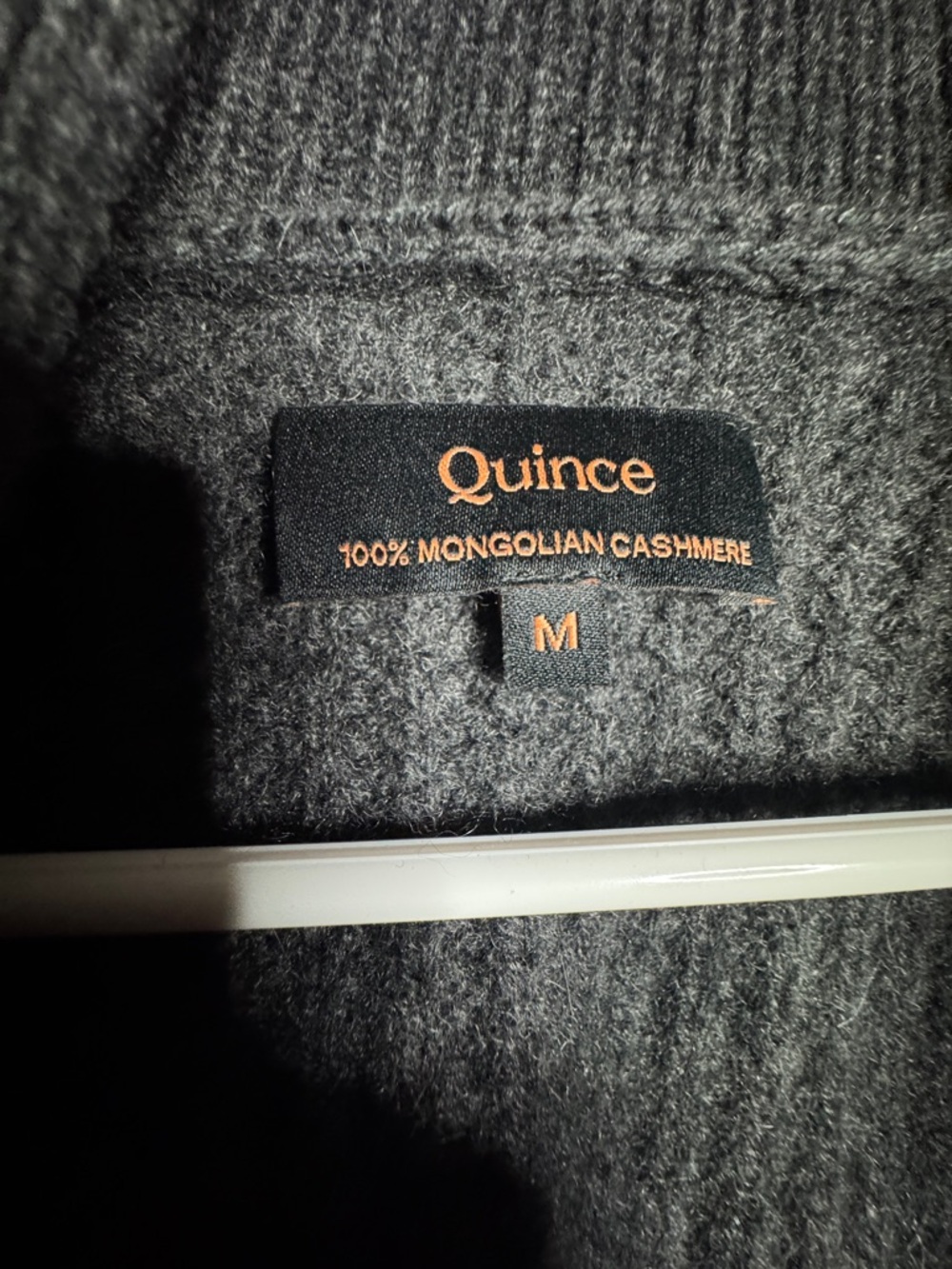 Quince Mongolian Cashmere Sweater - Charcoal